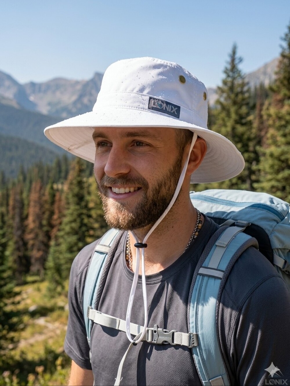 Waterproof Sun Hat Lightweight UV 50+  LONIX Unisex Size M 7-7 1/2